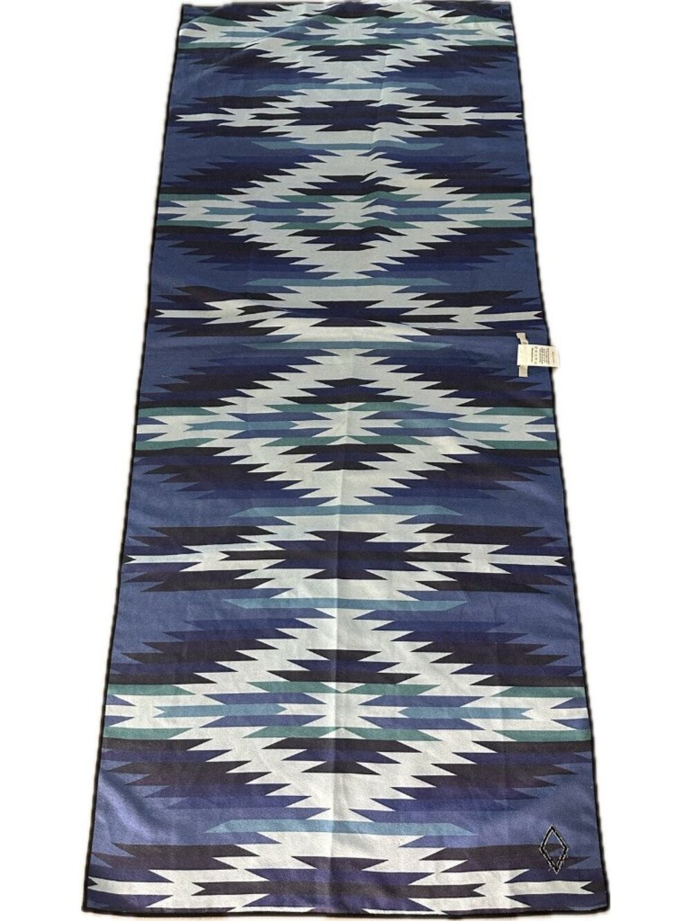 Nomadix Yoga Mat Towel Aztec Print Southwestern Navajo Blue
